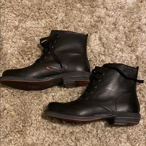 Dimmi Black Combat Boots